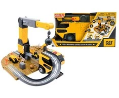 Funrise Toys CAT Zest statybinis automobilinis kranas + bėgių šviesų/garso sistema 83333 /2