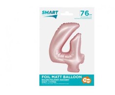 GoDan Balon fol Smart Cyfra4 j.róż mat76cm CH-SJR4 59097