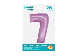 GoDan Folio balionas Smart Digit 7 levandų matinis 76cm Godan