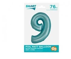GoDan Smart folijos balionas, numeris 9, matinė mėlyna, 76 cm GoDan