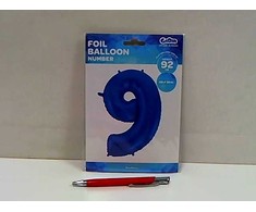 GoDan Balon foliowy Cyfra 9 , mėlyna, 92 cm FG-C85N9