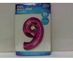 GoDan Balon foliowy Cyfra9 róż 92cm FG-C85R9 33211