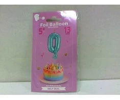 GoDan BALON foliowy NA PATYku CYFRA nr. 0,8,9 13 cm