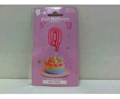 GoDan 13cm folijos balionas ant 0 "Rausvos lazdos