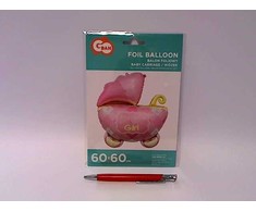 GoDan BALON foliowy Vežimėlis rožinis 60 cm