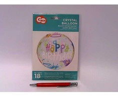 GoDan Balon kryształowy 18"HappyBirthday KR-18HS 43249