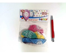 GoDan GMR Metaliniai balionai Baby Dušas - 30 cm - 5 vnt.