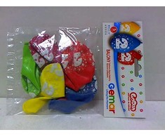 GoDan Gemar 2 numerio BIRTHDAY balionai, 5 vnt, 12 colių pakabinami