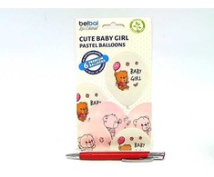 GoDan Baby Shower Latekso meškiuko balionai Rožiniai