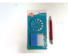 GoDan gimtadienio žvakės mėlyna i balta - 24 vnt. universalus