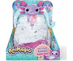 Aksolotlio figūrėlė su akvariumu Goliath Animagic Let's Glo Axolotl