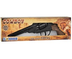 Pulio Rewolwer kowbojski metalowy 8 naboi gonher 88/6