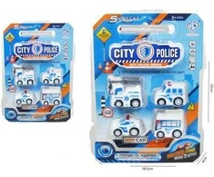 Hipo Hippo Police cars 5cm 4vnt. H13776 49305
