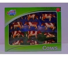 Hipo Farma Figūrėlė Hipo Cow ruda ir balta 12 vnt
