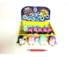 Hipo Hab Penguin su žirneliais 8cm 24/disp HAB083 24913