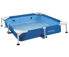 Intex šuniui karkasinis kvadratinis baseinas su pompa 48402NP