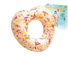 Pripučiamas plaukimo ratas Donut Heart Intex 94x89x25cm