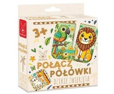 Dėlionė Kangur Gry Gra Połšcz połówki Dzikie zwierzęta 3+ 41992