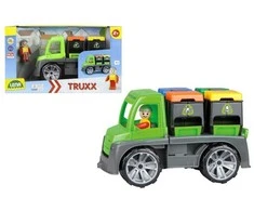 Žaislinio automobilio šiukšlių išvežimas (dėžutėje), LENA Truxx 04453, 2+