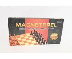 Madej Šachmatai + šaškės, magnetinė, medinė lenta 013749 03566