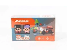 Marioinex mini vaflinės kaladėlės miesto priešgaisrinės tarnybos 80vnt 2 figūrėlėsZA5488