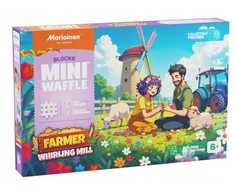 Marioinex *****Klocki waffle Farmer zakręc.młyn 100el 07559