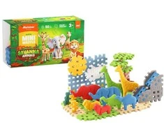 Marioinex Mini vaflių kaladėlės - gyvūnai savana 50 vnt.