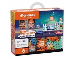 MARIOINEX Mini Waffle City statybiniai kaladėlės degalinė, 148 detalės