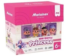 Konstruktorius Marioinex Mini Waffle Princess Karališkas nuotykis, 280 vnt. + figūros, 4 vnt.
