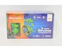 Marioinex Diplodocus ir Pterodactyl mini vaflių blokeliai 60 vnt + figūrėlė ZA5499