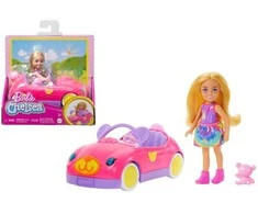 Mattel CHELSEA TEDDY CAR lėlytės ir automobiliuko rinkinukas (HXN05)