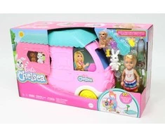 Barbie Barbės kemperis „Chelsea Mini Doll“ + Gyvūnų aksesuarai HNH90 ZA5091