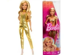 Mattel BARBIE madistė aukso spalvos kostiumu (HRH19)
