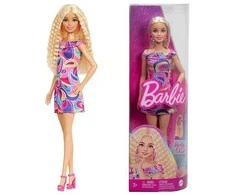 Mattel BARBIE madistė margaspalve suknele (HRH20)