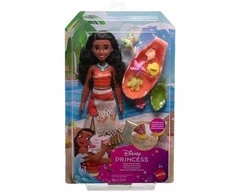 Mattel Disney „Ocean Friends“ princesė Moana, lėlė Moana su vėžliuku, formomis ir smėliu, 27 cm