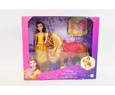 Mattel Lėlė princesė Bella su arkliu Phillippe