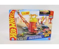 Mattel HOT WHEELS CITY rinkinys – Super gaisrinės stotis (JHL95)