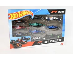 Mattel Hot Wheels F-1 lenktynės 1:64 10 dalių pakuotė