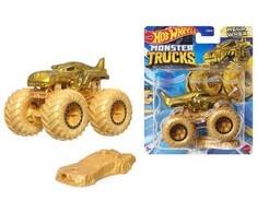 MEGA WREX automobilis Golden Monster Trucks Auksinis Gold Hot Wheels Cars Truck 1:64