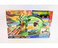 Mattel HOT WHEELS MONSTER TRUCKS rinkinys – Drakono sunaikinimas (JFR06)