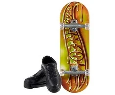 Mattel Hot Wheels Skateboard + Skate Shoes ZA6001