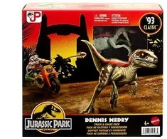 Mattel *****JURASSIC PARK Denis+Velociraptor HTP61 /3