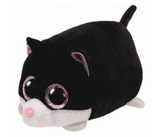 TY Teeny Tys Pliušinis žaislas - juoda katė, 10 cm