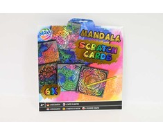 Grafix Obrazki do wydrapywania 6 vnt. zwierzątka - mandala