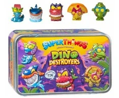 „SuperThings Rivals of Kaboom Dino Destroyers“ išskirtinė „Rinkinys“ sidabrinė skarda