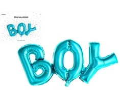 Party Deco Balionas folinis "BOY" mėlynas 67&amp;29cm