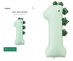 PartyDeco Balon fol.Cyfra 1 92cm Dinozaur 12882