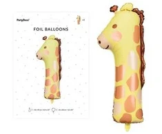 Party Deco Folinis balionas skaičius 1 žirafa 42*90cm