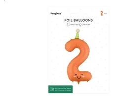 PartyDeco Balon fol.Cyfra 2 86cm pomar.FB411T-2 31622