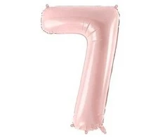 PartyDeco Balionas folinis skaičius 7 rausvas 72cm